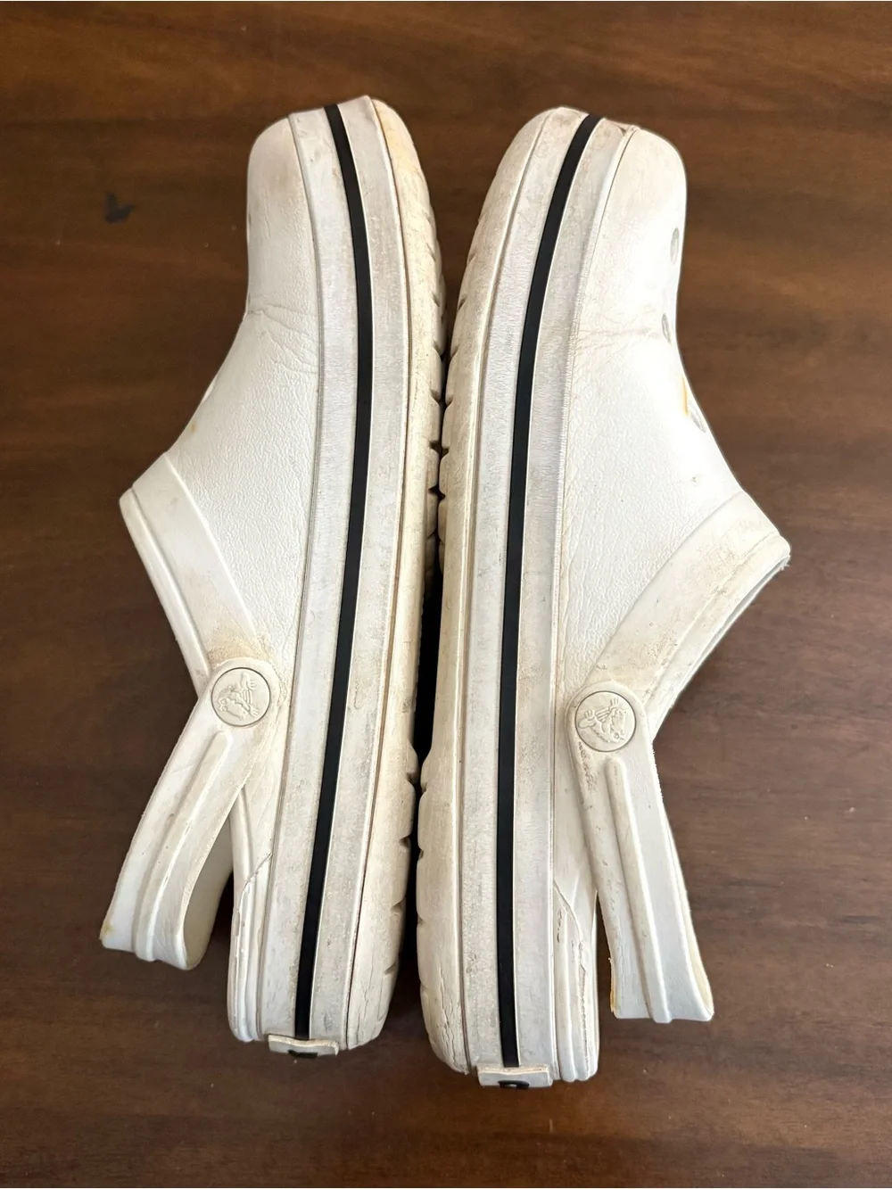 Classic Crocs Sandals Men’s 6 Womens 8 White Beachy Utility Basic Sporty
